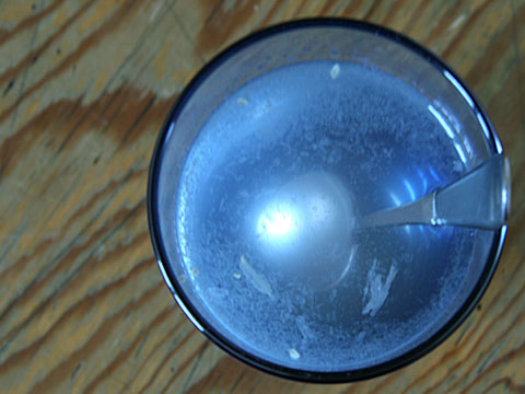 Blue Water Glass
